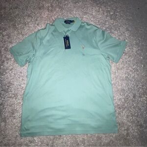 RALPH LAUREN CLASSIC FIT. GREEN POLO SHIRT SIZE L MEN NWT $125.00